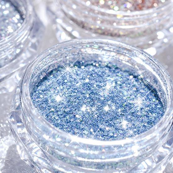 Yousheng Nail Powder Стойкий голографический DIY Зеркальный эффект Блестящий порошок для ногтей для маникюра