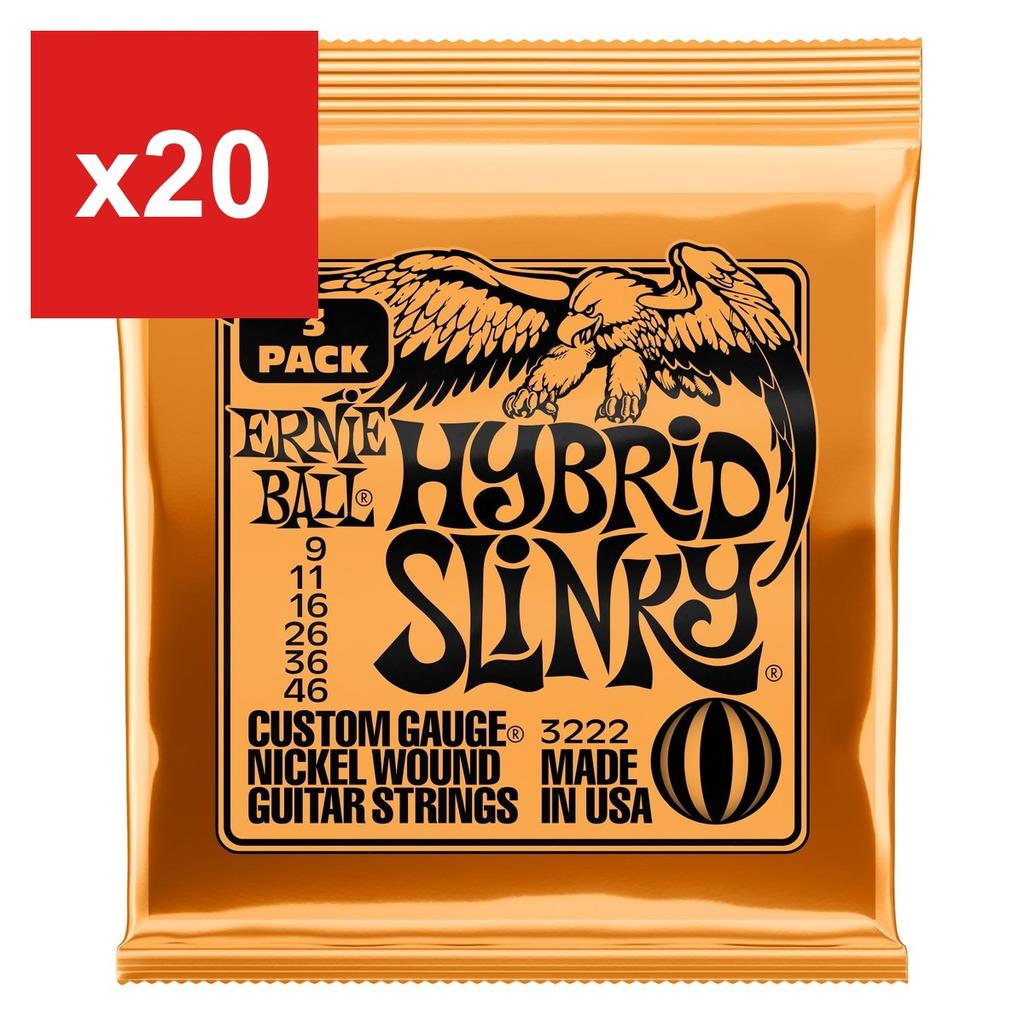 Струны для электрогитары ERNIE BALL 3222 HYBRID SLINKY (09-46), Набор из 3 штук