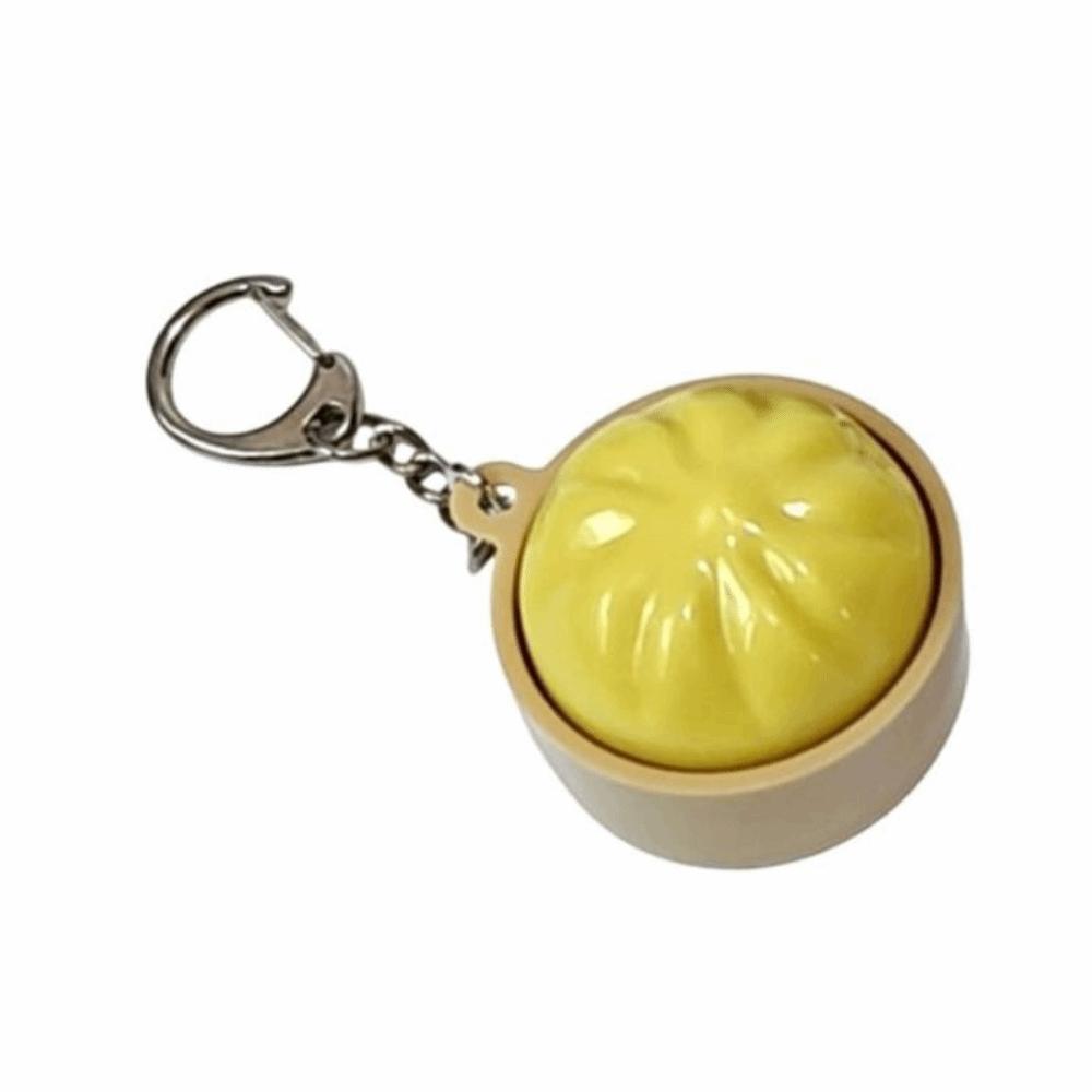 With Steamer Light-Up Steamed Bun Keychain Cute Pinch Keyboard Fidget Toy Boys Girls
