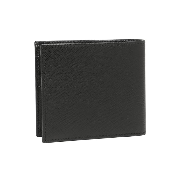 PRADA Saffiano Cow Leather Wallet Money Unisex Black 2MO738-QHH-F0002