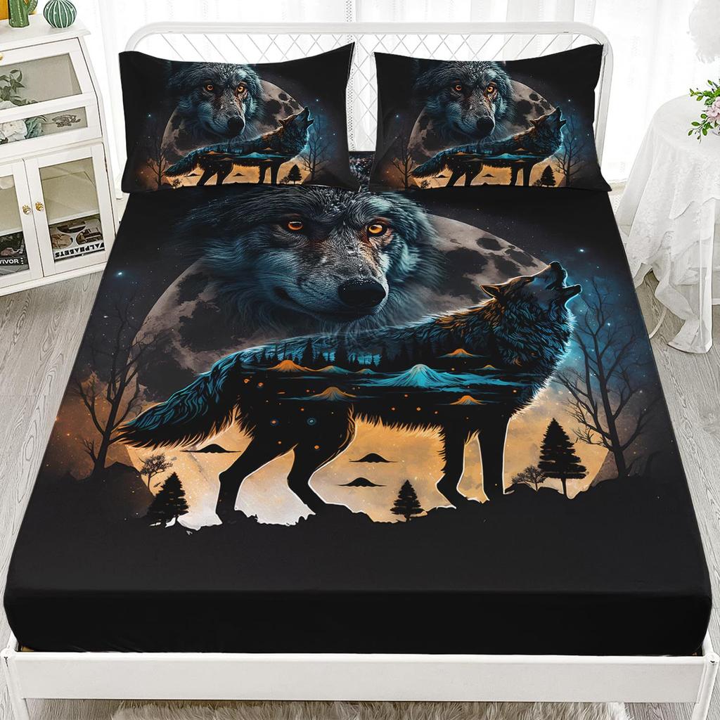 Матрас с животным узором Комплект постельного белья из трех предметов Цифровая печать Комплект для кровати из трех предметов Матрас Детский Взрослый