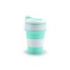 Reusable Silicone Collapsible Mug with Lid for Camping 350ml Portable Travel Folding Coffee Mug Collapsible Cup  Silicone Cup