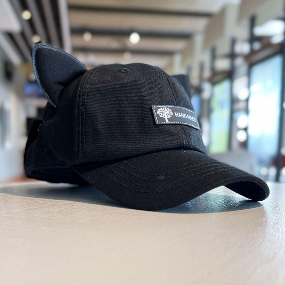 Кепка-козырек с кошачьими ушками, очки пилота, шляпы для женщин, смешная мужская бейсболка, для велоспорта