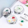Metal Portable Travel Pill Cases Pill Box Makeup Storage Container Medicine Organizer