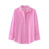 Kaslead New Arrival Women's Fashion Style Fashion All-Match Basic Poplin Shirt 3057422046