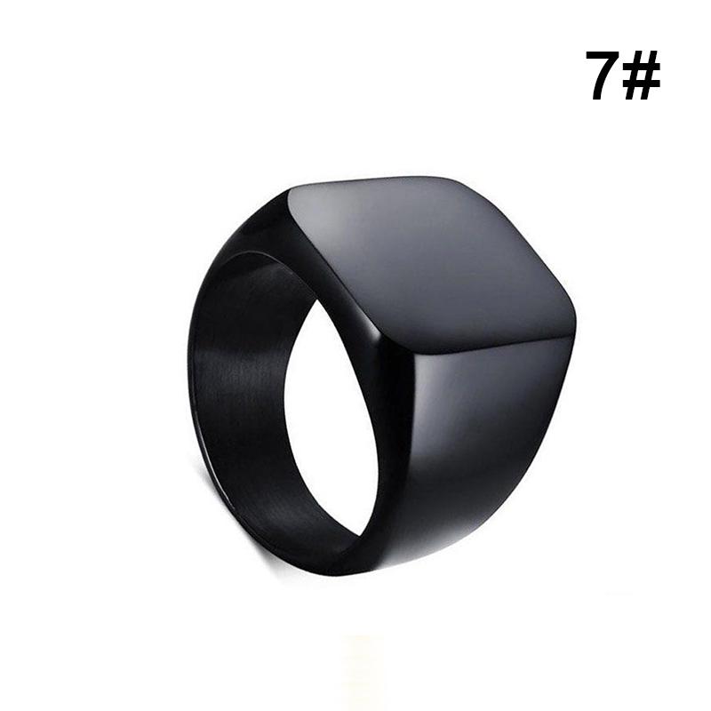 Мужское ювелирное кольцо, простые кольца из нержавеющей стали, цельное полированное классическое модное обручальное кольцо