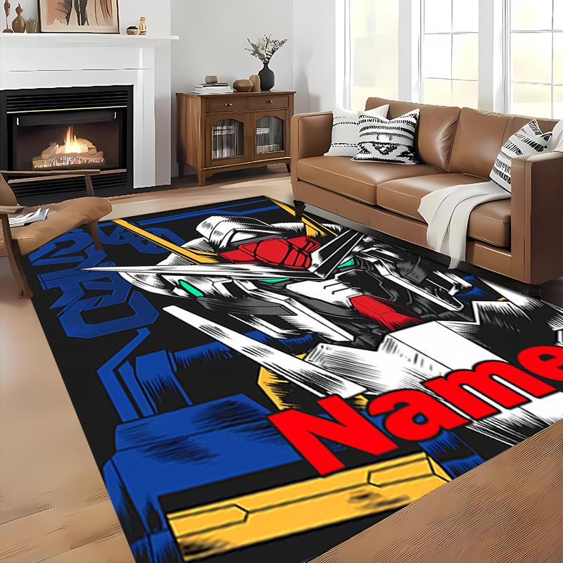 Custom personalization Mobile Suit Gundam Area Rug - Perfect For Kitchen, Bathroom,Laundry Room Decor Large Size Available,Gift All Seasons