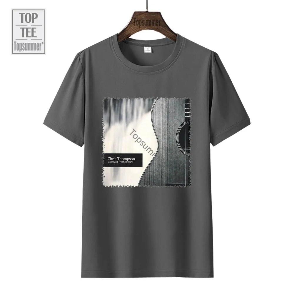 Футболка с абстракцией из альбома природы, футболка Chris Thompson Tour, футболки большого размера для подростков, футболки с графическим принтом, футболки
