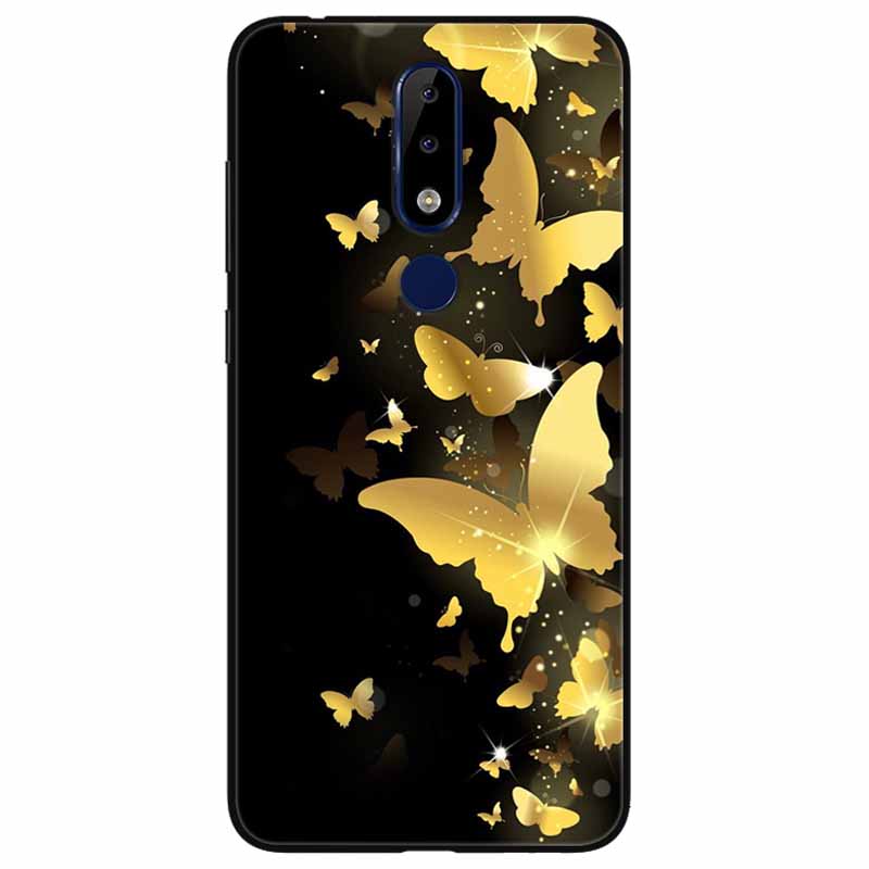 Для Nokia 5.1 Plus Чехол Мягкий Силикон Мультфильм Модный ТПУ Чехлы для Телефона для Nokia X5 Обложка 5.1Плюс Милый для NokiaX5 Защитный