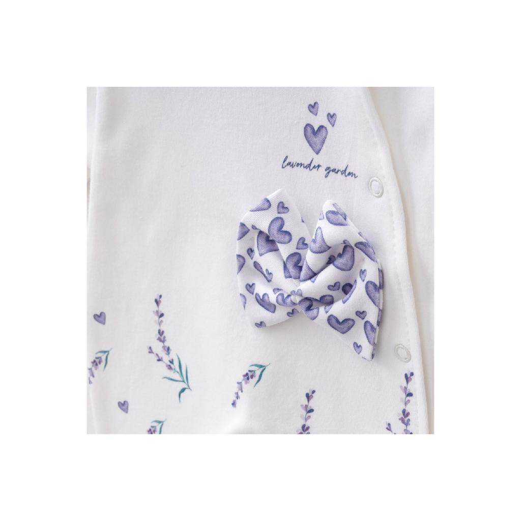 Комплект комбинезонов с шапочкой из 100 % хлопка для маленьких девочек Lavender Garden, бежевый