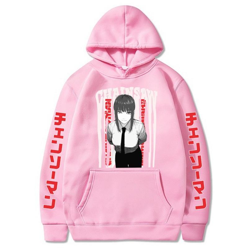 Chainsaw Man Makima Anime Men Hoodies Boys Harajuku Girls Pullover Fancy Music Gift Casual Loose Comfortable Sweatshirt