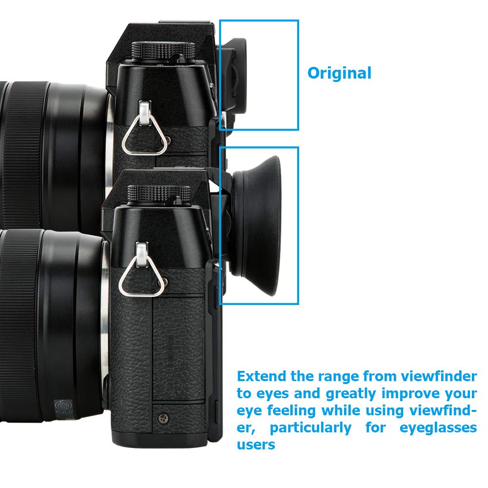 Наглазник Окуляр расширенного типа Fujifilm Fuji XT30 XT20 XT10 Совместимый с креплением «горячий башмак» Видоискатель Защита X-T30II X-T30 X-T20 X-T10