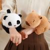 Cute Animal Capybara Panda Husky Pop Bracelet Plush Toy Children's Wrist Bracelet Ragdoll Doll