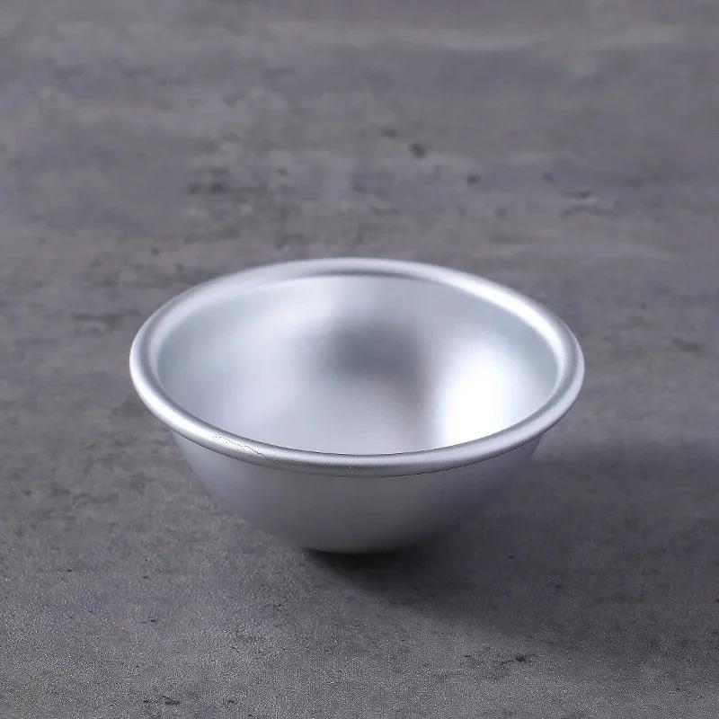 Practical Daifuku Dessert Bomb Mold Pan Tin Baking Cake Pastry Mould Snowball Mochi Mold 3D Aluminum Ball
