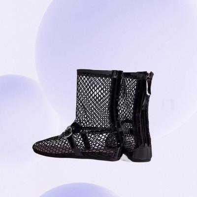 Большие размеры плоское дно рыболовная сеть плоское дно повседневные сандалии женские дышащие римские туфли с сумкой