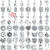 Стерлингового серебра 925 пробы, звезды, снежинки, гитара, сердечки, корона, паве, одноцветные бусины «сделай сам», подходят оригинальные подвески, браслет, ювелирные изделия