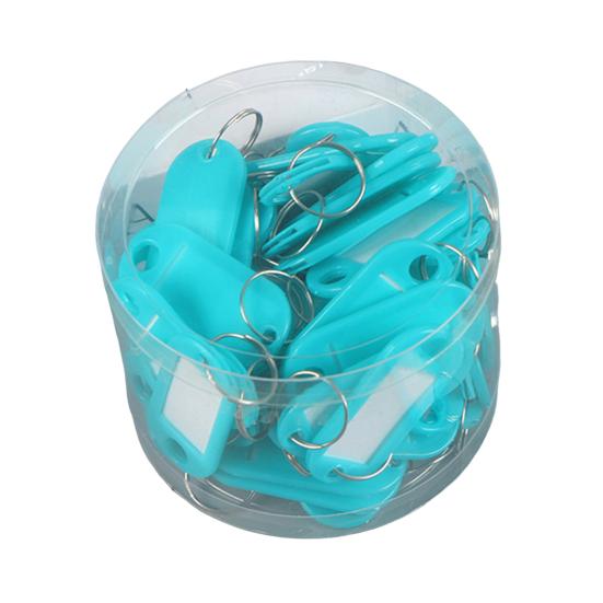 Yousheng 50 шт. брелок для ключей пластиковые брелки идентификационные бирки с разделенным брелоком бумажная вставка брелки писчая бумага брелок органайзер