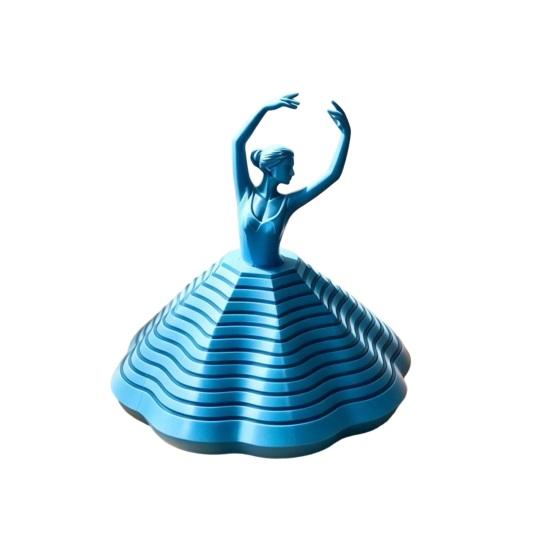 3D-печатная вращающаяся балерина, фиджет-игрушка, танцор балета, спиннер, спиральная сенсорная игрушка для снятия стресса, украшение для дома, офиса, рабочего стола