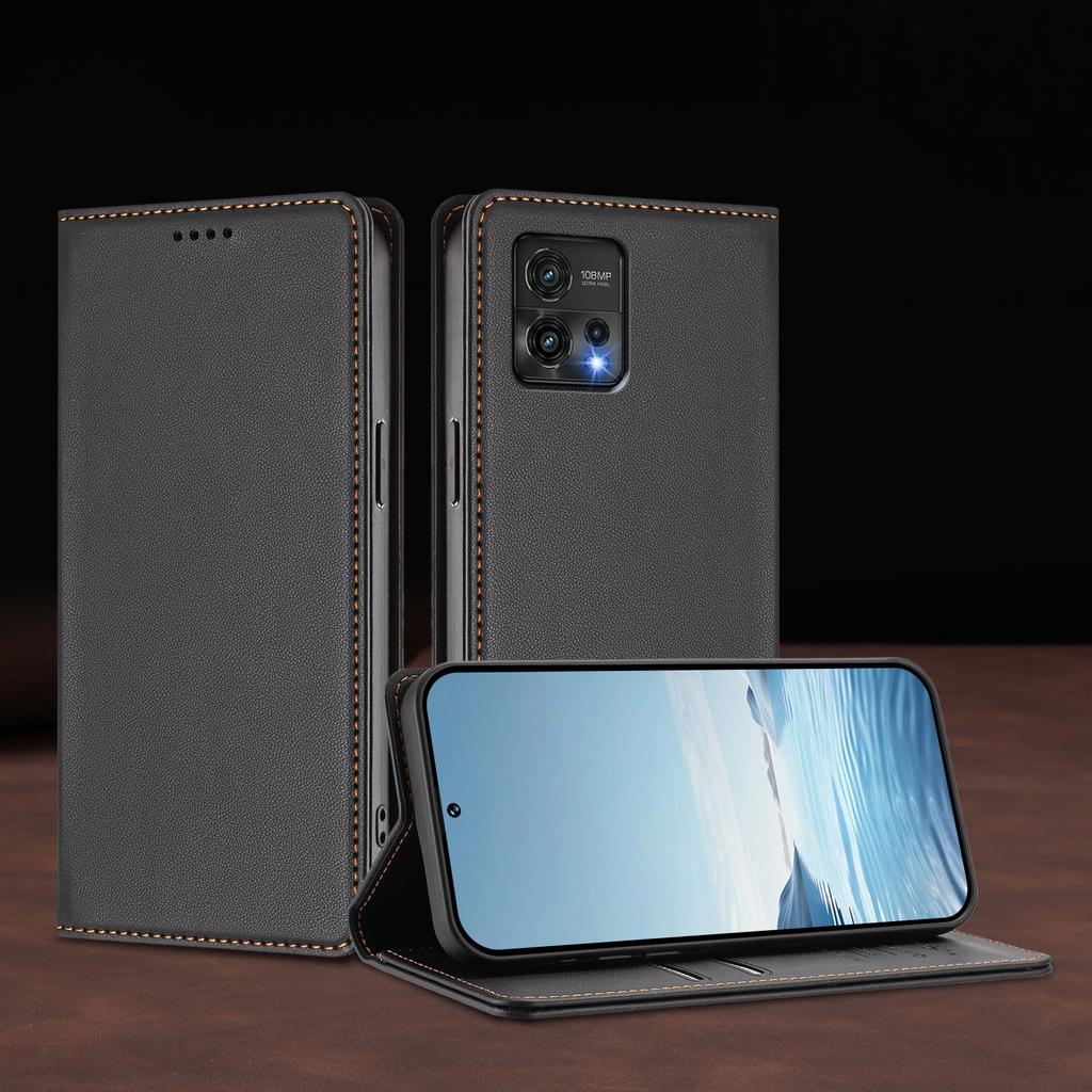 Роскошный магнитный кожаный чехол-книжка для телефона Motorola Moto G72 G32 G22 G71 G51 G41 G31 G30 G20 G10 Power G10