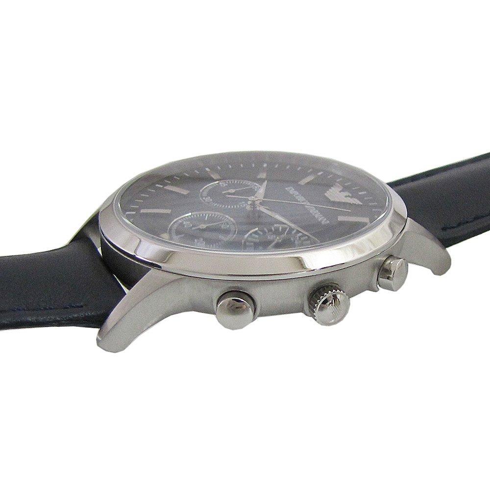Мужские кварцевые часы Emporio Armani Chrono AR2473 с синим ремешком