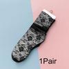 1 пара ажурных сетчатых носков с вышивкой, милые кружевные цветочные модные ретро-стили, ультратонкие, дышащие, прозрачные