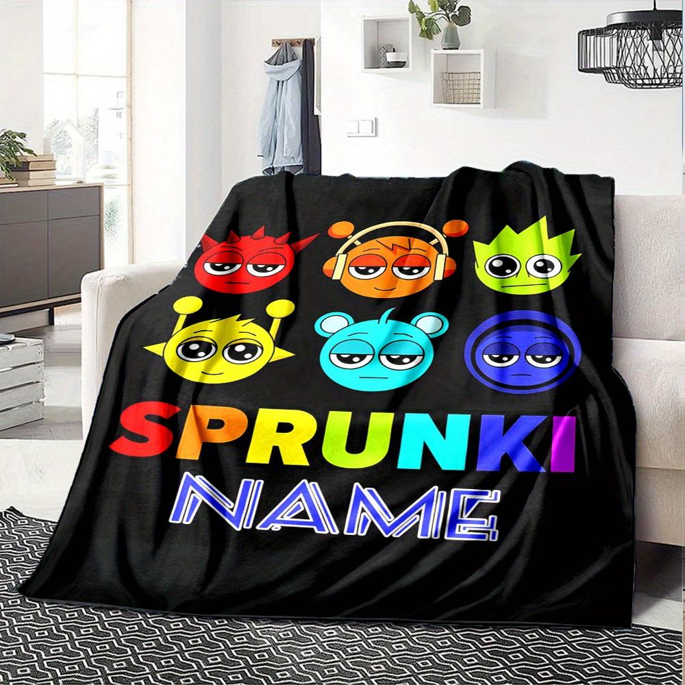 Sprunki Name Home Customization Blanket Comfortable Soft Lightweight Multiseasonal Use For Picnics Sofas Offices Beds Living Rooms Perfect Gift For
