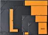 Rhodia Hardcover Notepad No. 16 (A5), Black (Block Rhodia No. 16 with Orange, 80 Sheets, 5mm Grid) RHODIA cf-rdhc16bk