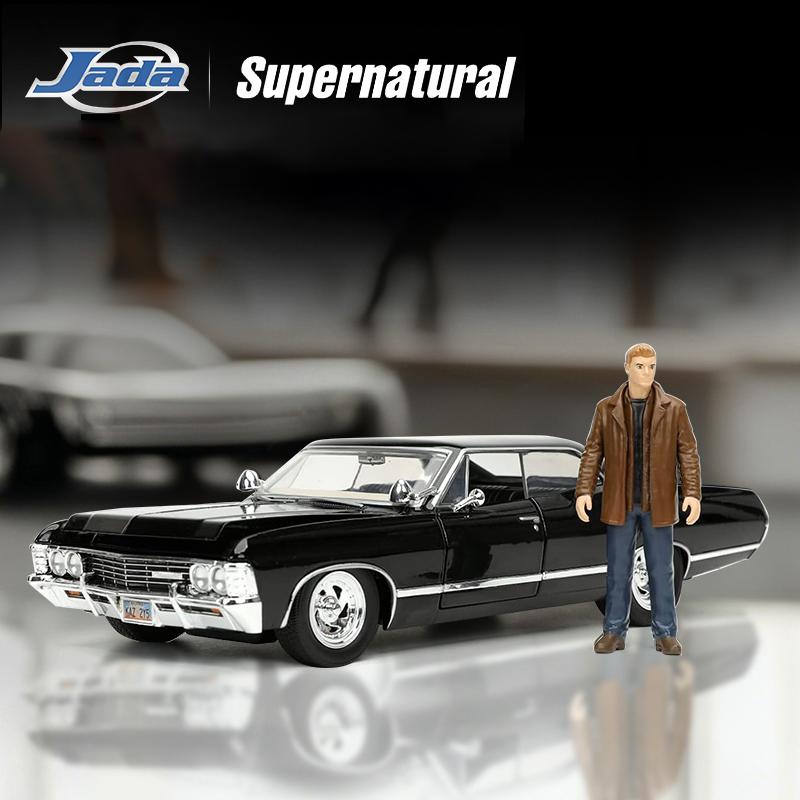 JADA Toys Сверхъестественное 1967 Chevrolet Impala Sport Sedan 1:Литой Модель в Масштабе 24 JD32250
