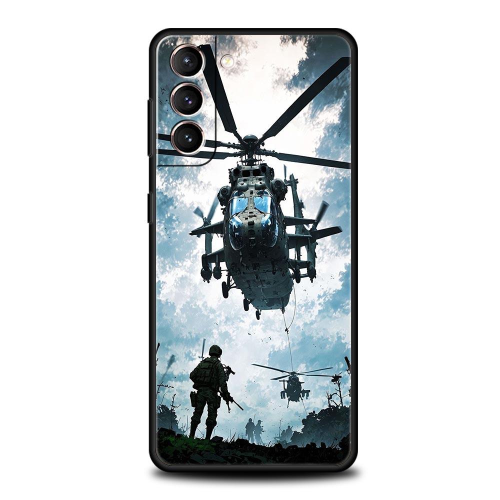 Военный Армейский Спецназ Чехол для Телефона Для Samsung Galaxy S26 Ultra S25 Plus S24 FE S23 S22 5G S21 S20 Чехол Черный Мягкий