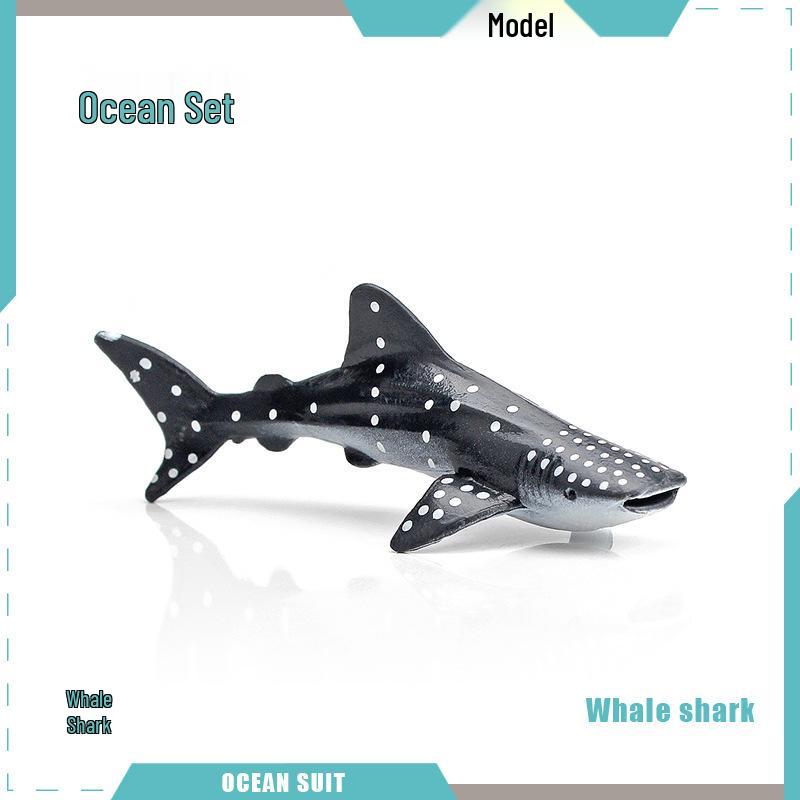Children's Marine Animal Model Set: Mini Whale, Shark, Dolphin, Turtle, Sea Lion