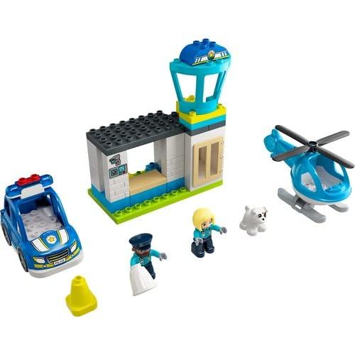 LEGO Duplo Duplo City Police Station Helicopter 10959 Toy Block Present Infant Baby Police Police Station Helicopter Boys Girls 2 Years Old and Up