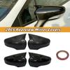 Glossy Black/Carbon Look Car Side Door Rearview Mirror Cover Cap For Renault Clio 4 Mk4 / Zoe / Captur 2012- Mirror Case
