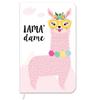 Les Trésors De Lily [Q0873] - Блокнот 'Lama Mania' бело-розовый (Ллама-леди) - 14,5x9 см (72 страницы)