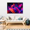 Canvas print, Neon leaves