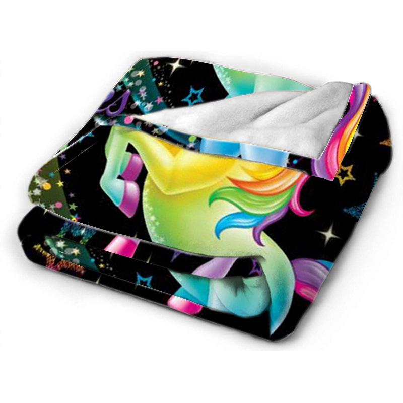 Printed Blanket Comfortable Soft Sofa Talk Blanket