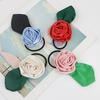1PC Women Cute Hair Bands Korea Hair Ties Elegant Rose Scrunchie Ponytail Holder Bow Hair Elastic Girls Hair Accessories