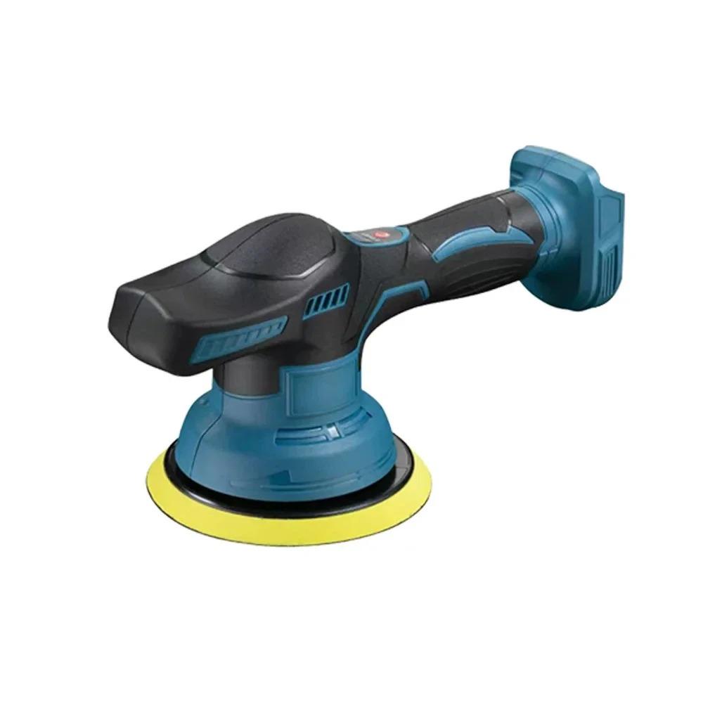 Аккумуляторная полировальная машина для автомобиля, 8 регулируемых скоростей, автоматический электрический инструмент для воскования, шлифования, нанесения герметика и глазури, подходит для аккумуляторов Makita/Dewalt/Milwaukee 20 В