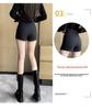 Женские черные шорты с высокой талией, новинка осени/зимы 2023 г. — сексуальные широкие брюки-ботфорты