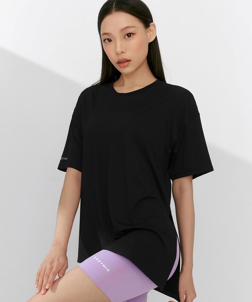 XEXYMIX Ice Feather Light 2.0 Asymmetrical Loose Fit Short Sleeve Xfk1Ts1003 (B Type)