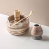 Керамический держатель для венчика матча, текстурированный набор для приготовления матча, новая миска для матча, любители чая
