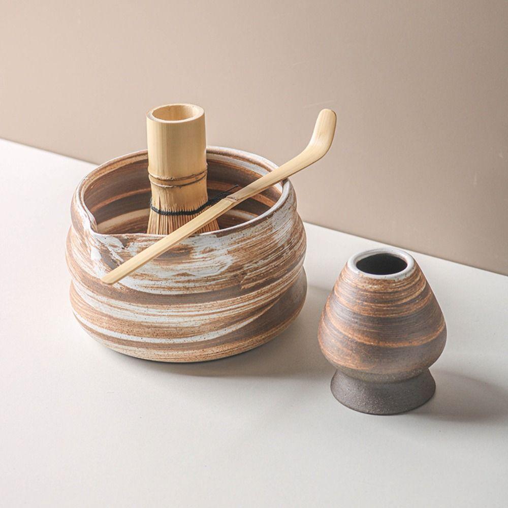 Керамический держатель для венчика матча, текстурированный набор для приготовления матча, новая миска для матча, любители чая