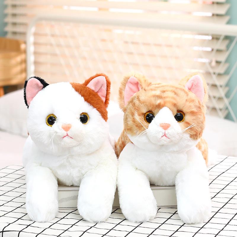 New Cute Simulated Cat Plush Toys Creative Cute Kitten Doll Doll Children's Birthday Gift