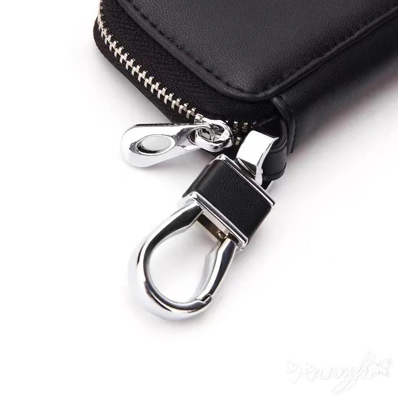 SNLL4 Leather Car Key Case Key Full Cover MINI Style Keychain Protector For BMW M Emblem E39 E46 E90 E60 E30 E36 E87 E53 F15 F16 F20