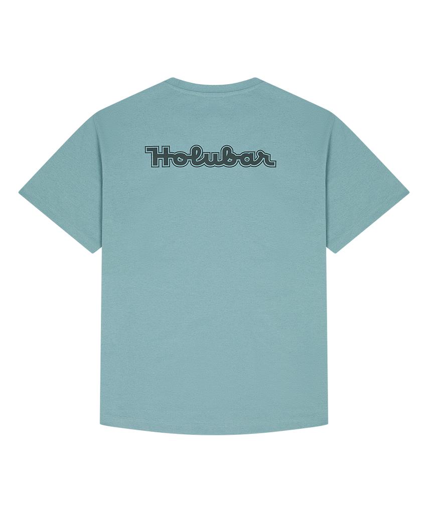 Зеленая футболка с логотипом Holluba