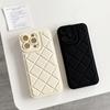 Подходит для Apple 15promax Чехол для мобильного телефона из овчины с ромбовидным узором Защитный чехол от падений для iPhone 14