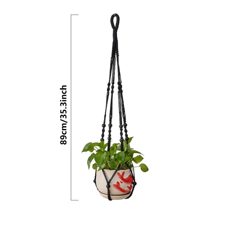 Подвеска для растений комнатная настенная корзина-кашпо из хлопковой веревки для цветочных горшков подвесные держатели для растений домашние украшения