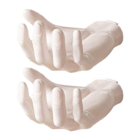 2 шт. крючок в форме руки, настенный держатель для мыла, простая установка, подвесной крючок для хранения без удара для дома, ванной комнаты