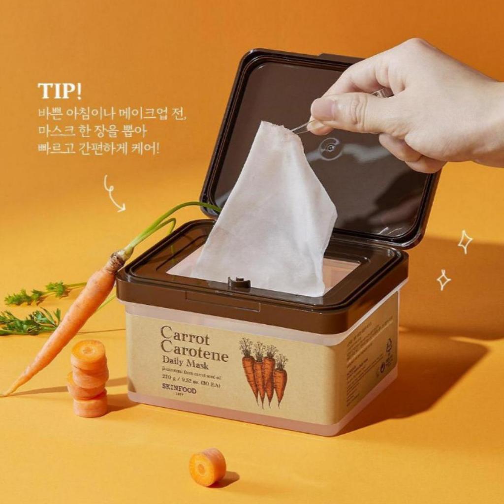 [Skin Food] Daily Mask 30sheet (4types) / Carrot, Potato Madecassoside, Yuja, Acorn Pore Peptide