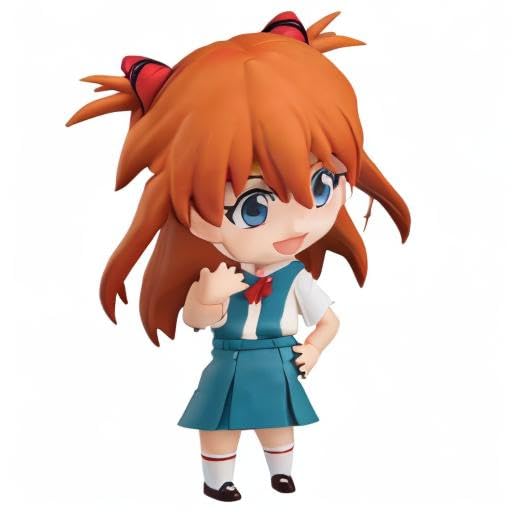 Nendoroid Evangelion Новая Театральная Версия Шикинами Аска Лэнгли Немасштабная Подвижная Фигурка Из АБС и ПВХ, Окрашенная
