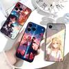 Мягкий Силиконовый Черный Чехол A-Asuna K-Kirito для Телефона iPhone 17/16/15/14/13/12/11 pro Max/XS Совместим с Несколькими Моделями